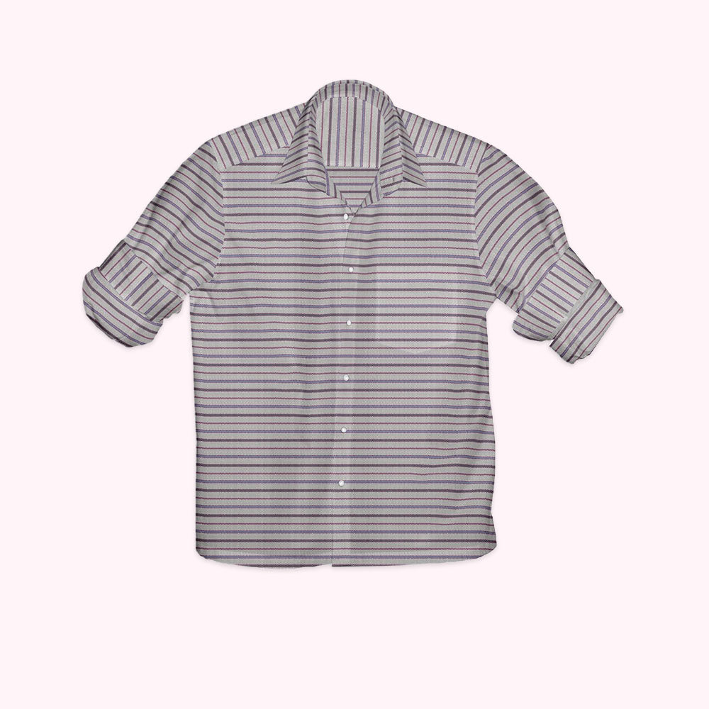 Red Striped Polka Dress